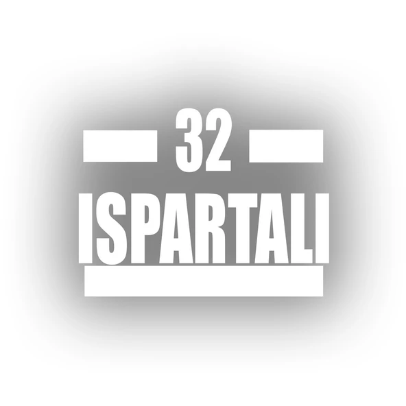 32 Ispartalı Araba Sticker 17x17 Cm Beyaz ürün görseli 1