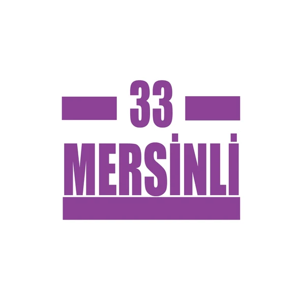 33 Mersinli Araba Sticker 17x17 Cm Mor ürün görseli 1