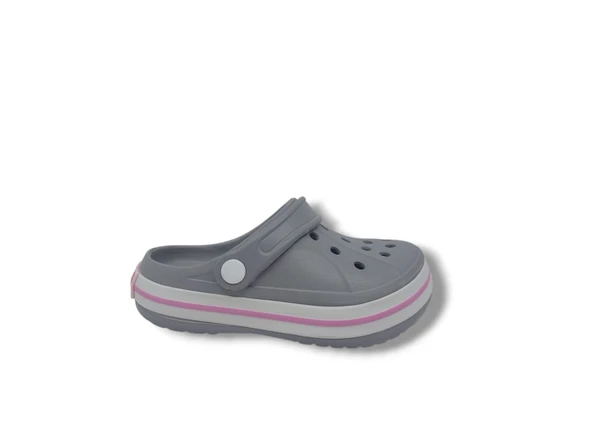 Cflex 22233 Kadın Gri Beyaz Pembe Sabo Terlik Sandalet ürün görseli 1