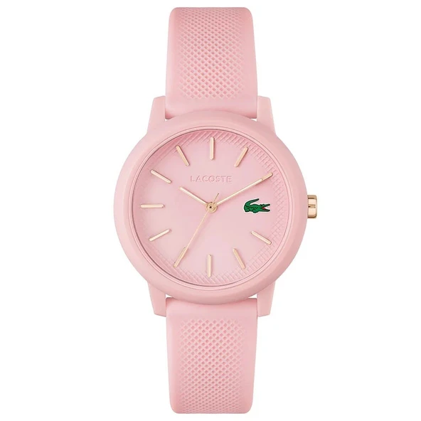 LACOSTE LAC2001213 PEMBE SİLİKON KORDON KADIN KOL SAATİ ürün görseli 1