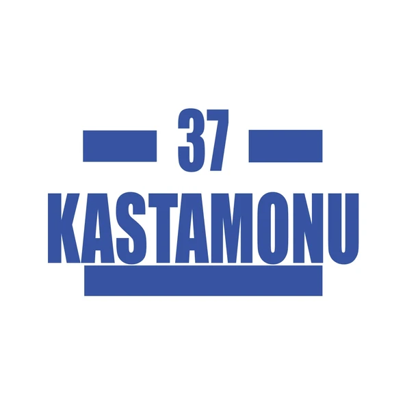 37 Kastamonu Araba Sticker 17x17 Cm Mavi ürün görseli 1