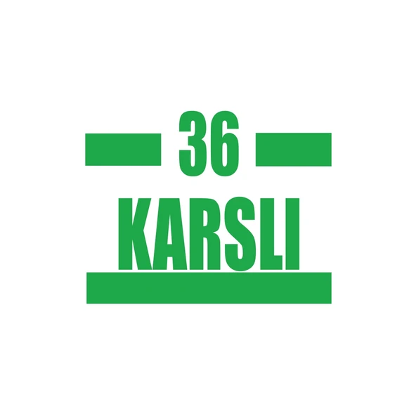 36 Karslı Araba Sticker 17x17 Cm Yeşil ürün görseli 1