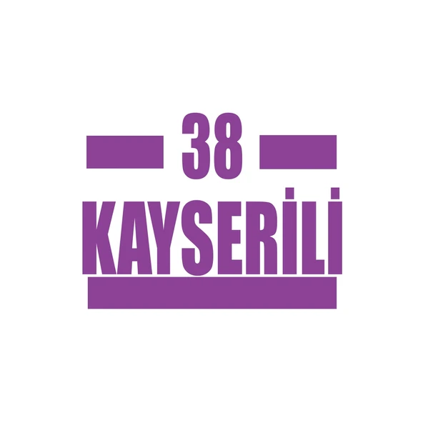 38 Kayserli Araba Sticker 17x17 Cm Mor ürün görseli 1