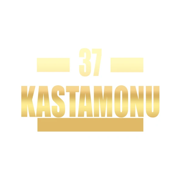 37 Kastamonu Araba Sticker 17x17 Cm Gold ürün görseli 1