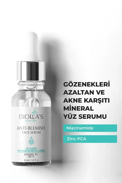 Biolea's skincare Gözenekleri Azaltan Ve Akne Karşıtı Mineral Yüz Serumu Niacinamide 10% + Zinc Pca 1% 30 Ml ürün görseli 1