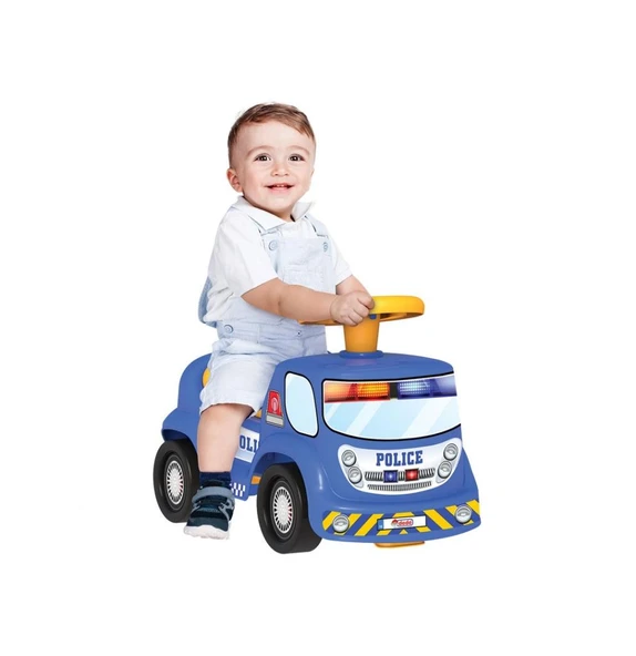 Dede Oyuncak Go Hero Polis Araçı  İlk Arabası Bin Git 04038 - Resim 2