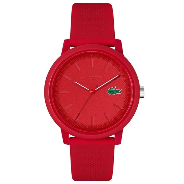 LACOSTE LAC2011173 KIRMIZI SİLİKON KORDON UNISEX KOL SAATİ ürün görseli 1