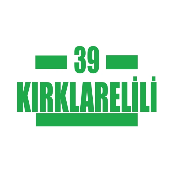 39 Kırklarelili Araba Sticker 17x17 Cm Yeşil ürün görseli 1