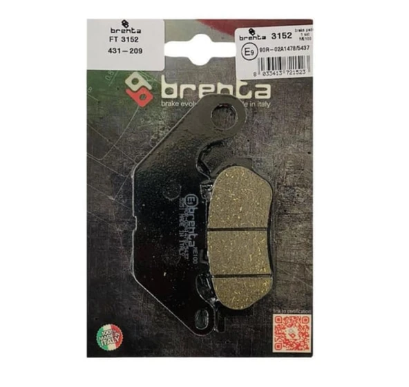 Yamaha T 110 C CRYPTON Ön  Fren Balata  Brenta (made in italy) ürün görseli 1