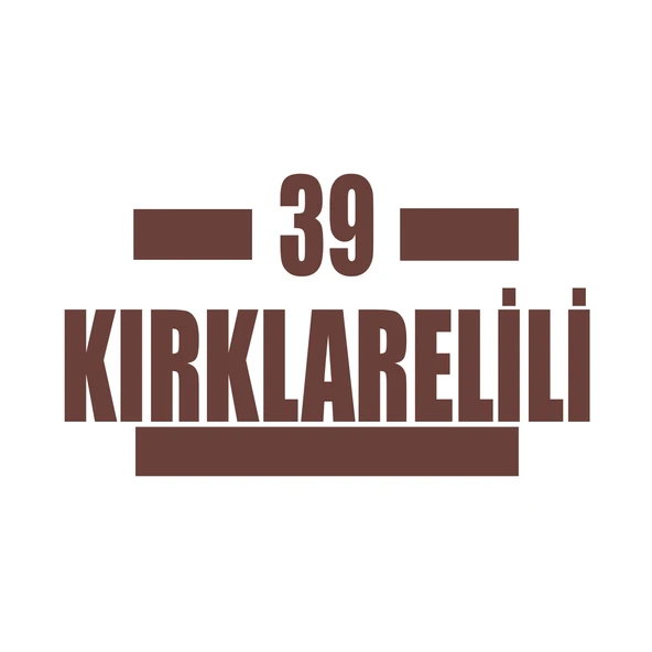 39 Kırklarelili Araba Sticker 17x17 Cm Kahverengi ürün görseli 1