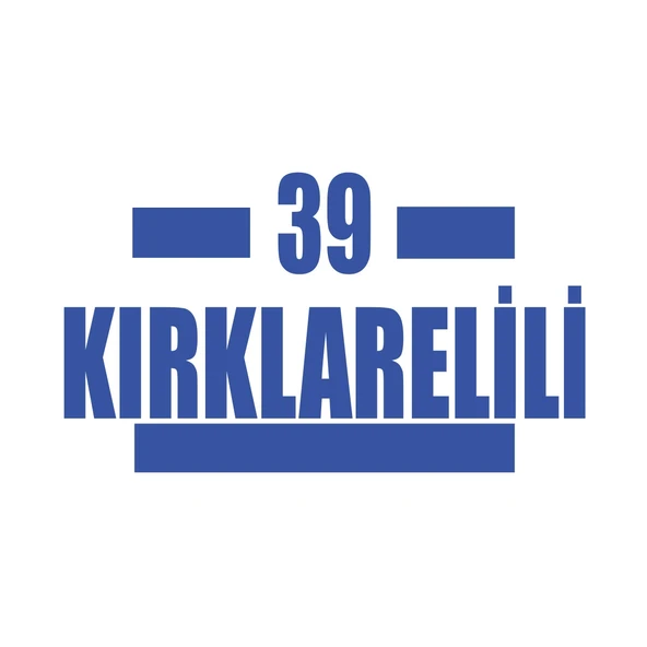 39 Kırklarelili Araba Sticker 17x17 Cm Mavi ürün görseli 1