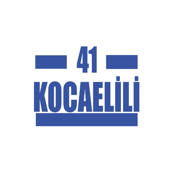 41 Kocaelili Araba Sticker 17x17 Cm Mavi ürün görseli 1