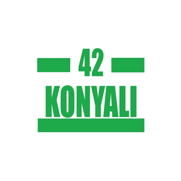 42 Konyalı Araba Sticker 17x17 Cm Yeşil ürün görseli 1