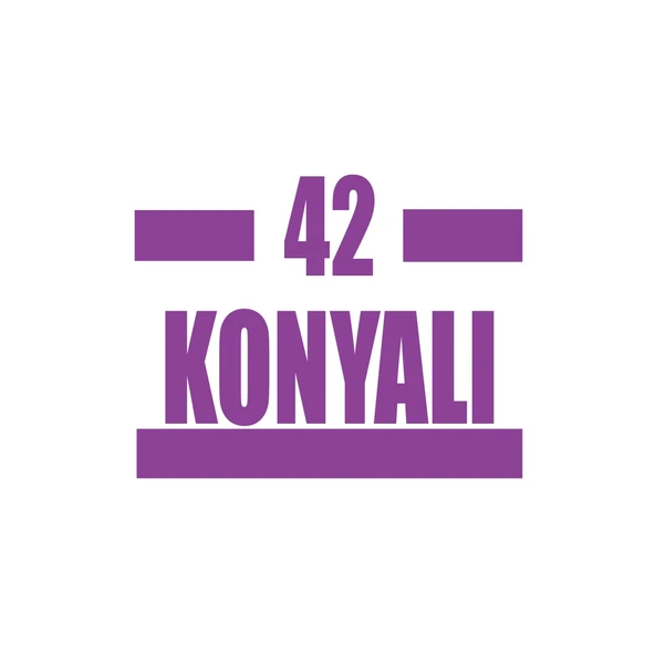 42 Konyalı Araba Sticker 17x17 Cm Mor ürün görseli 1