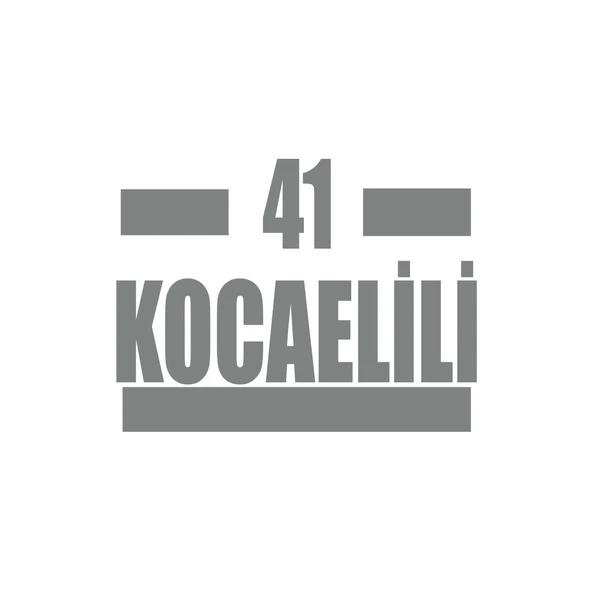 41 Kocaelili Araba Sticker 17x17 Cm Gri ürün görseli 1
