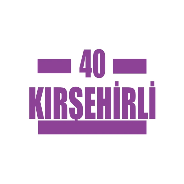 40 Kırşehirli Araba Sticker 17x17 Cm Mor ürün görseli 1