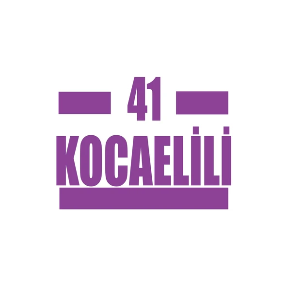 41 Kocaelili Araba Sticker 17x17 Cm Mor ürün görseli 1