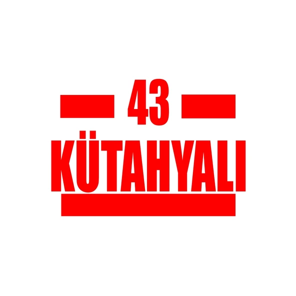 43 Kütahyalı Araba Sticker 17x17 Cm Kırmızı ürün görseli 1