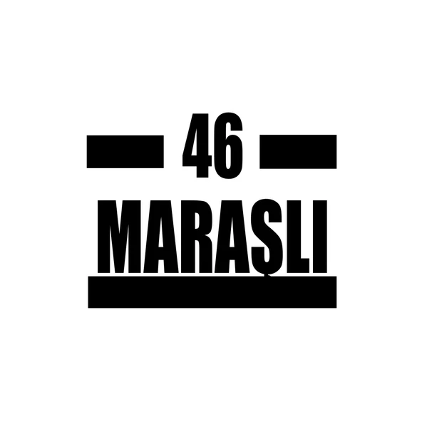 46 Maraşlı Araba Sticker 17x17 Cm Siyah ürün görseli 1