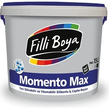 Filli Boya MomentoMax Soft Mat İç Cephe Boyası Beyaz 7.5 Lt. ürün görseli 1