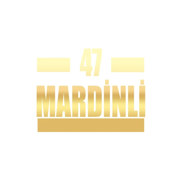 47 Mardinli Araba Sticker 17x17 Cm Gold ürün görseli 1