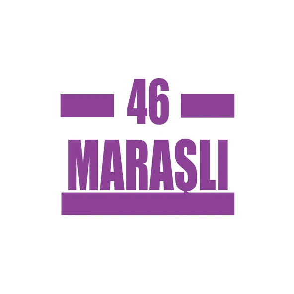 46 Maraşlı Araba Sticker 17x17 Cm Mor ürün görseli 1