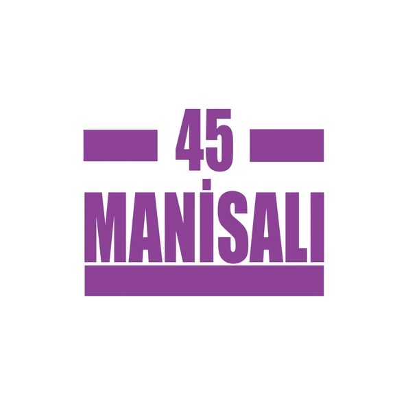45 Manisalı Araba Sticker 17x17 Cm Mor ürün görseli 1
