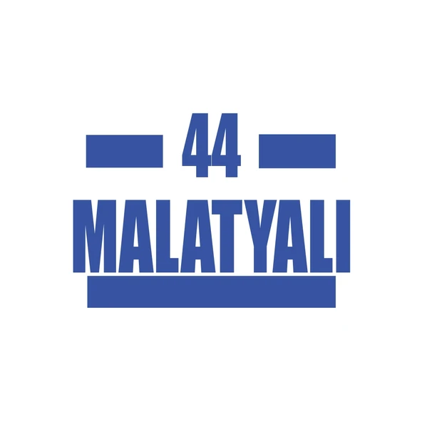 44 Malatyalı Araba Sticker 17x17 Cm Mavi ürün görseli 1