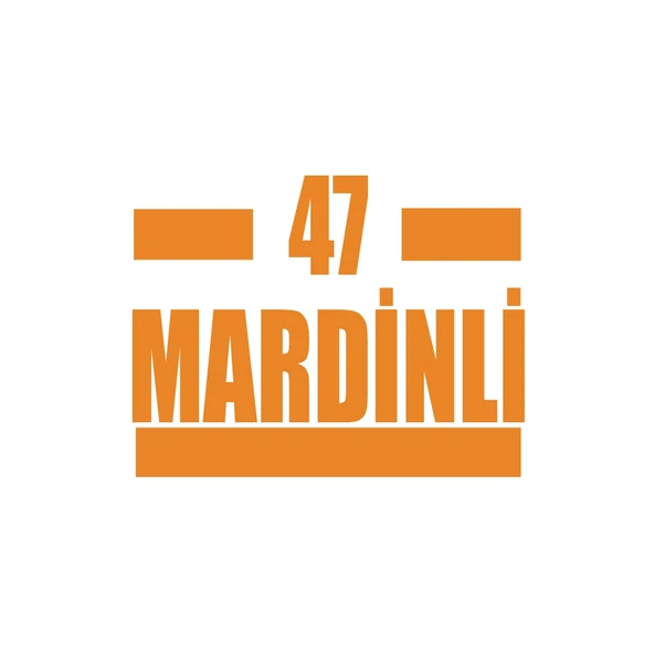 47 Mardinli Araba Sticker 17x17 Cm Turuncu ürün görseli 1