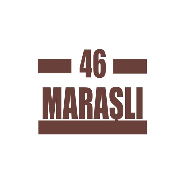 46 Maraşlı Araba Sticker 17x17 Cm Kahverengi ürün görseli 1