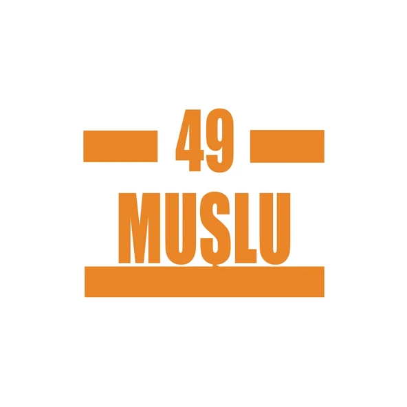 49 Muşlu Araba Sticker 17x17 Cm Turuncu ürün görseli 1