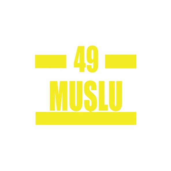 49 Muşlu Araba Sticker 17x17 Cm Sarı ürün görseli 1