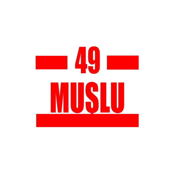49 Muşlu Araba Sticker 17x17 Cm Kırmızı ürün görseli 1