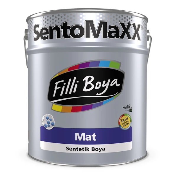 Filli Boya Sentomaxx Mat Sentetik Boya Siyah 15 Lt. ürün görseli 1