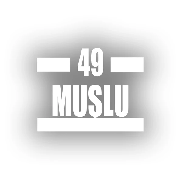 49 Muşlu Araba Sticker 17x17 Cm Beyaz ürün görseli 1