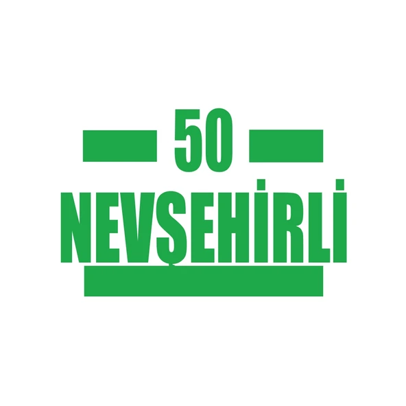 50 Nevşehirli Araba Sticker 17x17 Cm Yeşil ürün görseli 1