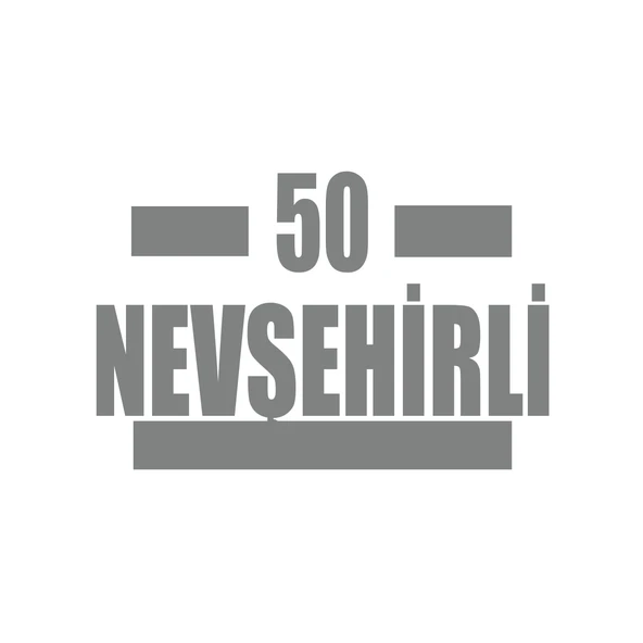 50 Nevşehirli Araba Sticker 17x17 Cm Gri ürün görseli 1