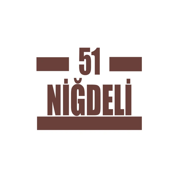 51 Niğdeli Araba Sticker 17x17 Cm Kahverengi ürün görseli 1