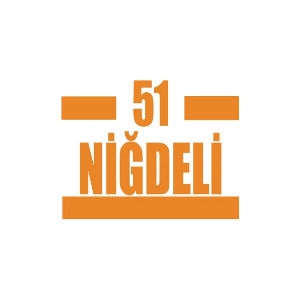 51 Niğdeli Araba Sticker 17x17 Cm Turuncu ürün görseli 1