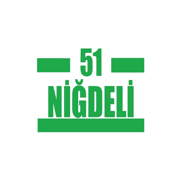 51 Niğdeli Araba Sticker 17x17 Cm Yeşil ürün görseli 1