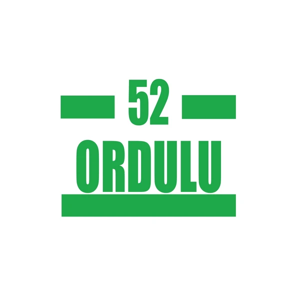 52 Ordulu Araba Sticker 17x17 Cm Yeşil ürün görseli 1