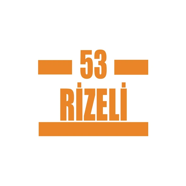 53 Rizeli Araba Sticker 17x17 Cm Turuncu ürün görseli 1