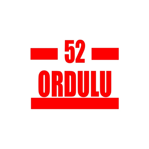52 Ordulu Araba Sticker 17x17 Cm Kırmızı ürün görseli 1