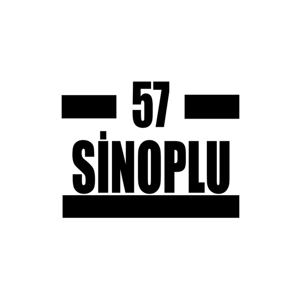 57 Sinoplu Araba Sticker 17x17 Cm Siyah ürün görseli 1