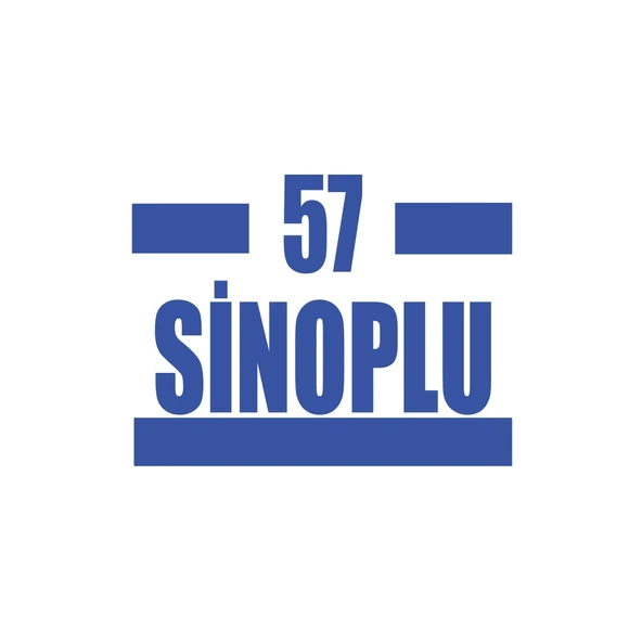 57 Sinoplu Araba Sticker 17x17 Cm Mavi ürün görseli 1