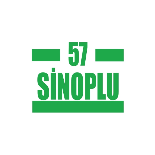 57 Sinoplu Araba Sticker 17x17 Cm Yeşil ürün görseli 1