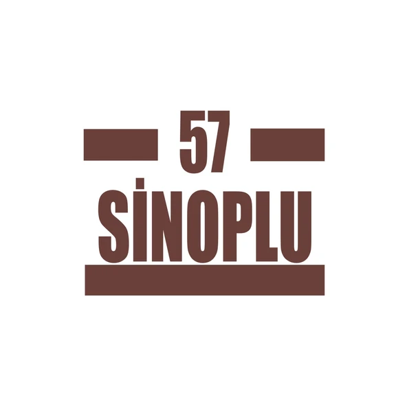 57 Sinoplu Araba Sticker 17x17 Cm Kahverengi ürün görseli 1