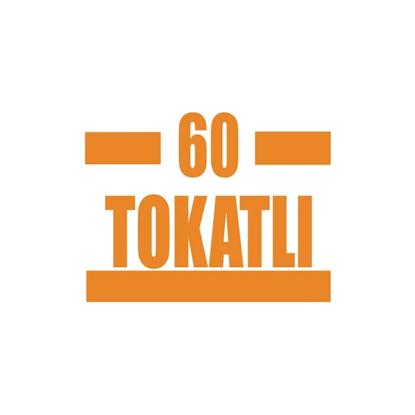 60 Tokatlı Araba Sticker 17x17 Cm Turuncu ürün görseli 1