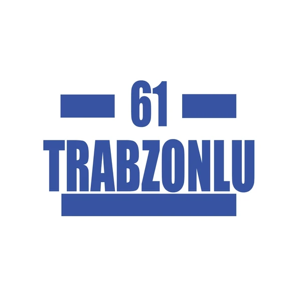 61 Trabzonlu Araba Sticker 17x17 Cm Mavi ürün görseli 1