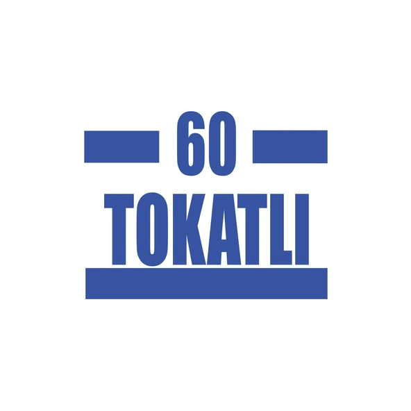 60 Tokatlı Araba Sticker 17x17 Cm Mavi ürün görseli 1